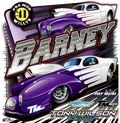 Barney 2026 Tee, full colour Barney back print, Tony Wilson Racing